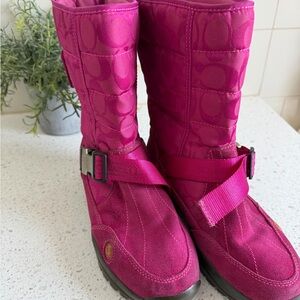 Coach Pink Winter & Rain Boots